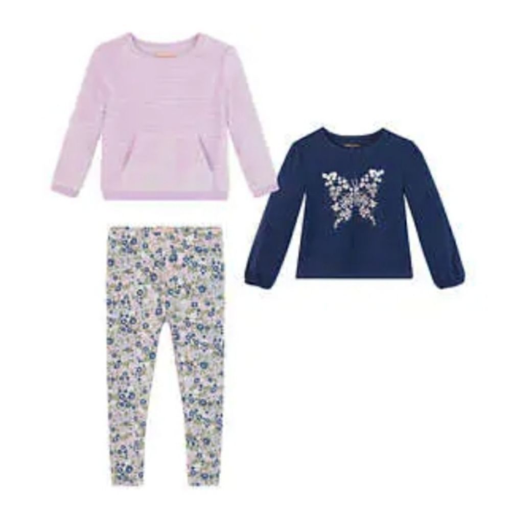 BCBG Girls Plush Kids' Shirts & Pants 3-piece Set Size 6